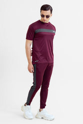 NOVA FIT MAROON TRACKSUIT - VENARI